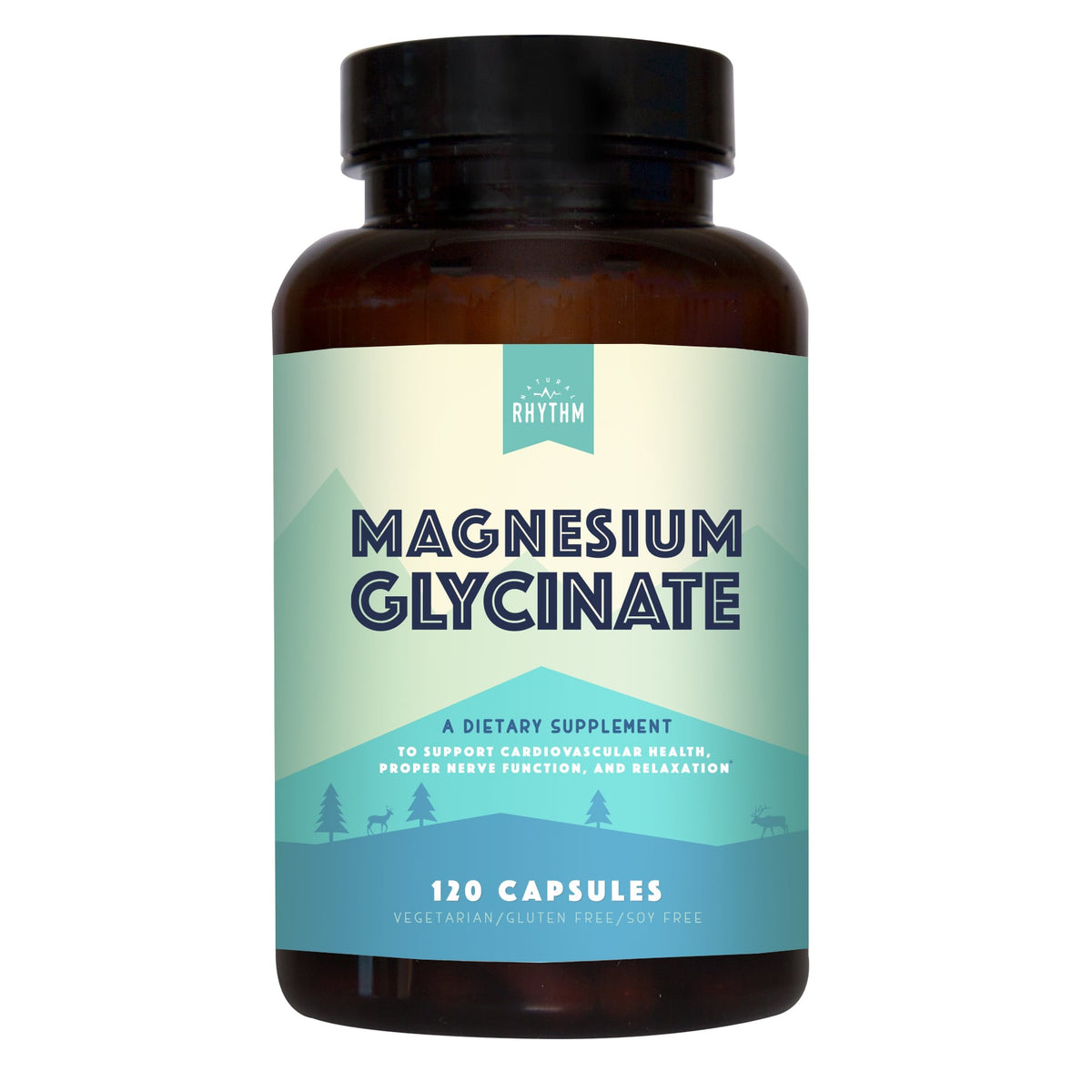 Magnesium Glycinate 150mg Natural Rhythm High Absorption Elemental Mag ...